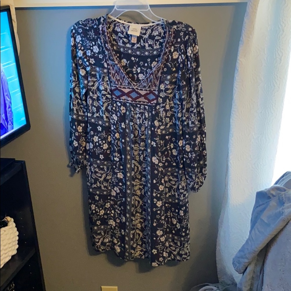 Long sleeve Knox rose floral print dress
